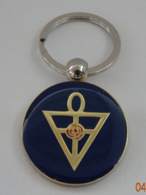 Rosicrucian Keychain - Blue