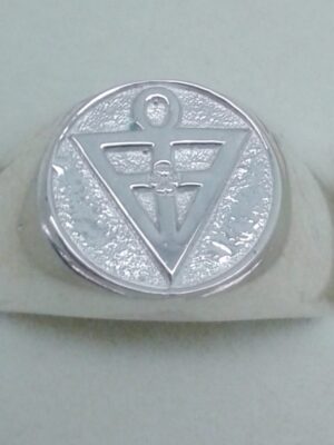 Rosicrucian Signet RING- Modern- Silver