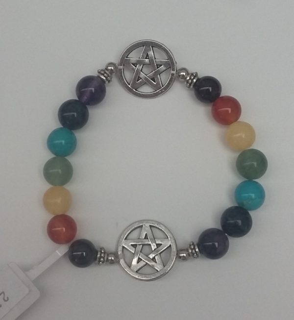 Bracelet 7 Chakras -Pentacle
