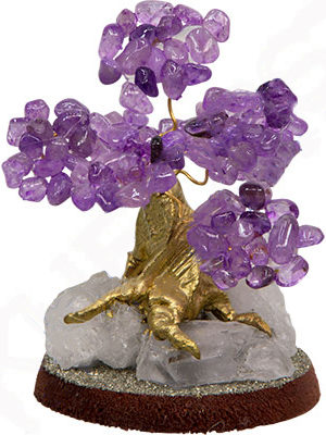 BONSAI Gemstones-Wishing Tree-Amethyst