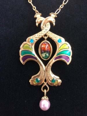 Double Peacock Pendant