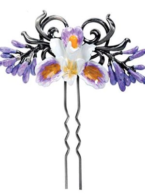 Purple Iris Hair Pin