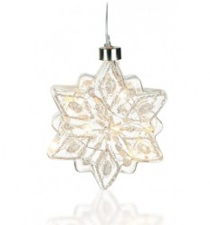 Snowflake light up bauble